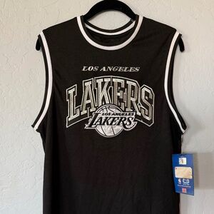 Brand New Mens NBA Lakers Jersey Western Conference Black/Silver Size Small